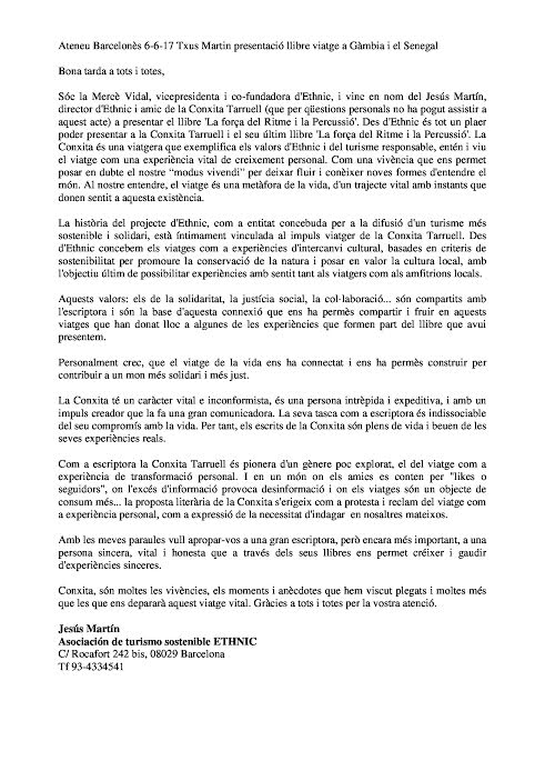 Txus foto escrit presentació Ateneu 6-6-17